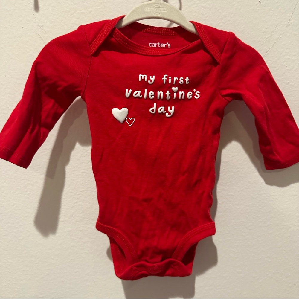 Carter's Red Valentine's Day Bodysuit